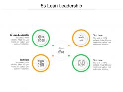 5s lean leadership ppt powerpoint presentation model themes cpb