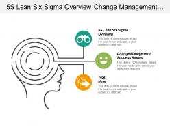 5s lean six sigma overview change management success stories cpb