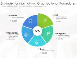 5s model for maintaining organizational procedures