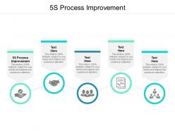 5s process improvement ppt powerpoint presentation model design cpb
