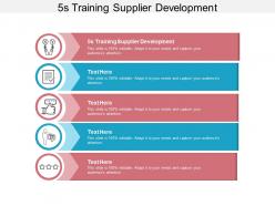 5s training supplier development ppt powerpoint presentation graphics cpb