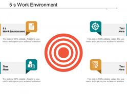 5s work environment ppt powerpoint presentation infographic template demonstration cpb