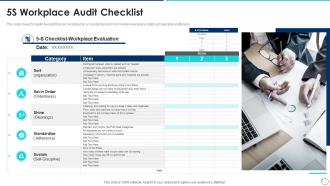 5s Workplace Audit Checklist Collection Of Quality Control Templates Ppt Brochure