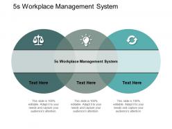 5s workplace management system ppt powerpoint presentation pictures deck cpb