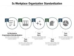 5s workplace organization standardization ppt powerpoint presentation slides inspiration cpb