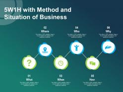5w1h with method and situation of business