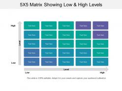 99024176 style hierarchy matrix 5 piece powerpoint presentation diagram infographic slide