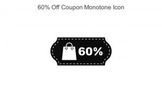 60 Persent Off Coupon Monotone Icon In Powerpoint Pptx Png And Editable Eps Format