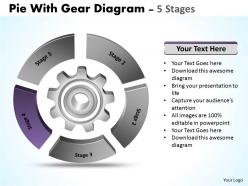 92681083 style variety 1 gears 5 piece powerpoint presentation diagram infographic slide