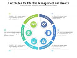 6 attributes for effective management and growth