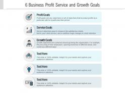 6 business profit service and growth goals