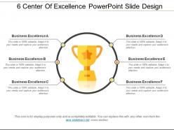 6 center of excellence powerpoint slide design