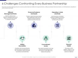 6 challenges confronting every business partnership managing strategic partnerships