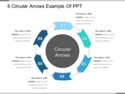 6 Circular Arrows Example Of Ppt