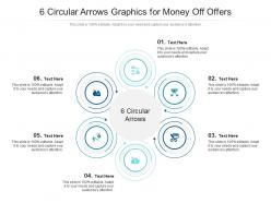6 Circular Arrows Graphics For Money Off Offers Infographic Template