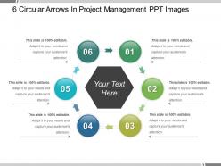 6 Circular Arrows In Project Management Ppt Images