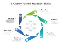 6 Closely Packed Hexagon Blocks