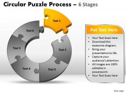 6 components circular puzzle process