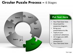 6 components circular puzzle process