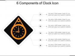 6 components of clock icon ppt images gallery