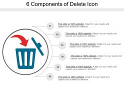 6 components of delete icon