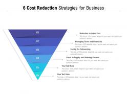6 cost reduction strategies for business