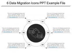 6 data migration icons ppt example file