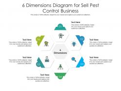 6 Dimensions Diagram For Sell Pest Control Business Infographic Template