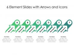 6 Element Slides With Arrows And Icons