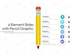 6 element slides with pencil graphic