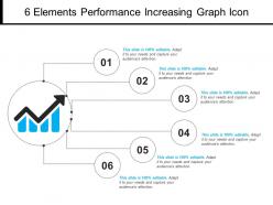 6 Elements Performance Increasing Graph Icon
