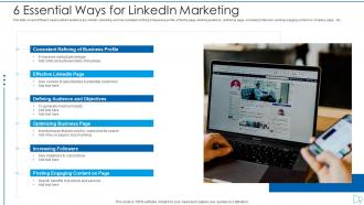 6 essential ways for linkedin marketing