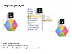 6 factors hexagon diagram editable powerpoint slides templates