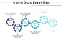6 joined circular element slides