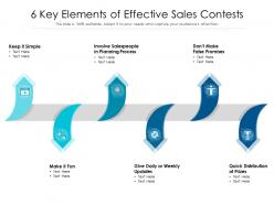 6 key elements of effective sales contests