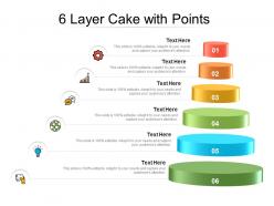 6 layer cake with points