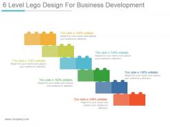 6 level lego design for business development powerpoint guide