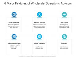6 major features of wholesale operations advisors