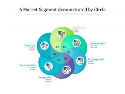 6 market segment demonstrated by circle