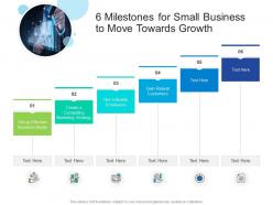 6 milestones for small business to move towards growth