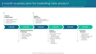 6 Month Business Plan For Marketing New Product