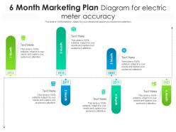 6 month marketing plan diagram for electric meter accuracy infographic template