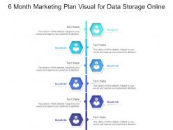 6 month marketing plan visual for data storage online infographic template