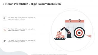 6 Month Production Target Achievement Icon