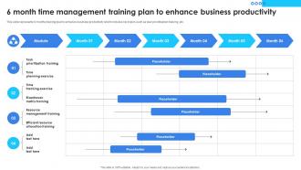 6 Month Time Management Training Plan To Enhance Business Productivity