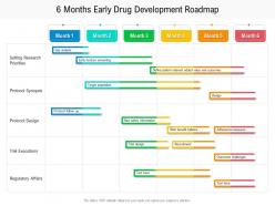 6 months early drug development roadmap