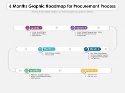 6 Months Graphic Roadmap For Procurement Process