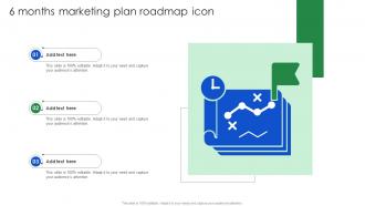 6 Months Marketing Plan Roadmap Icon