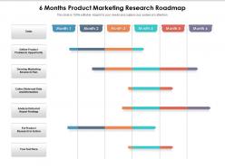 6 months product marketing research roadmap