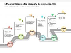 6 months roadmap for corporate commutation plan